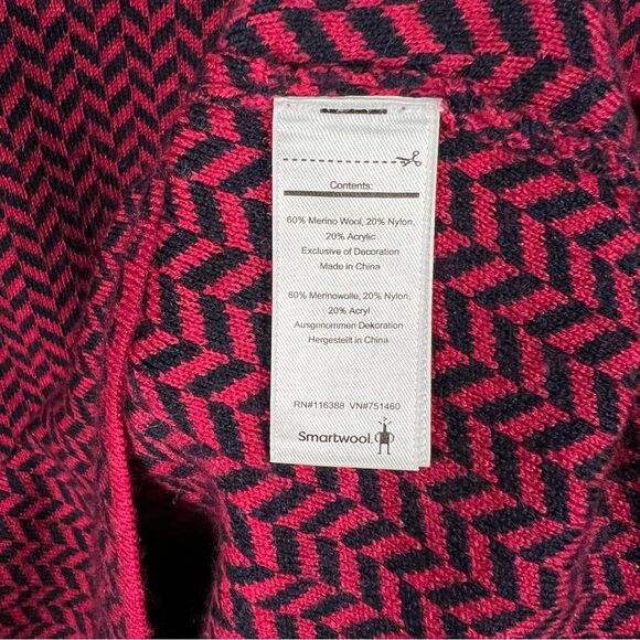 Smartwool Dacono Chevron Funnel Neck Merino Wool Ski Sweater Size Small - Picture 6 of 7